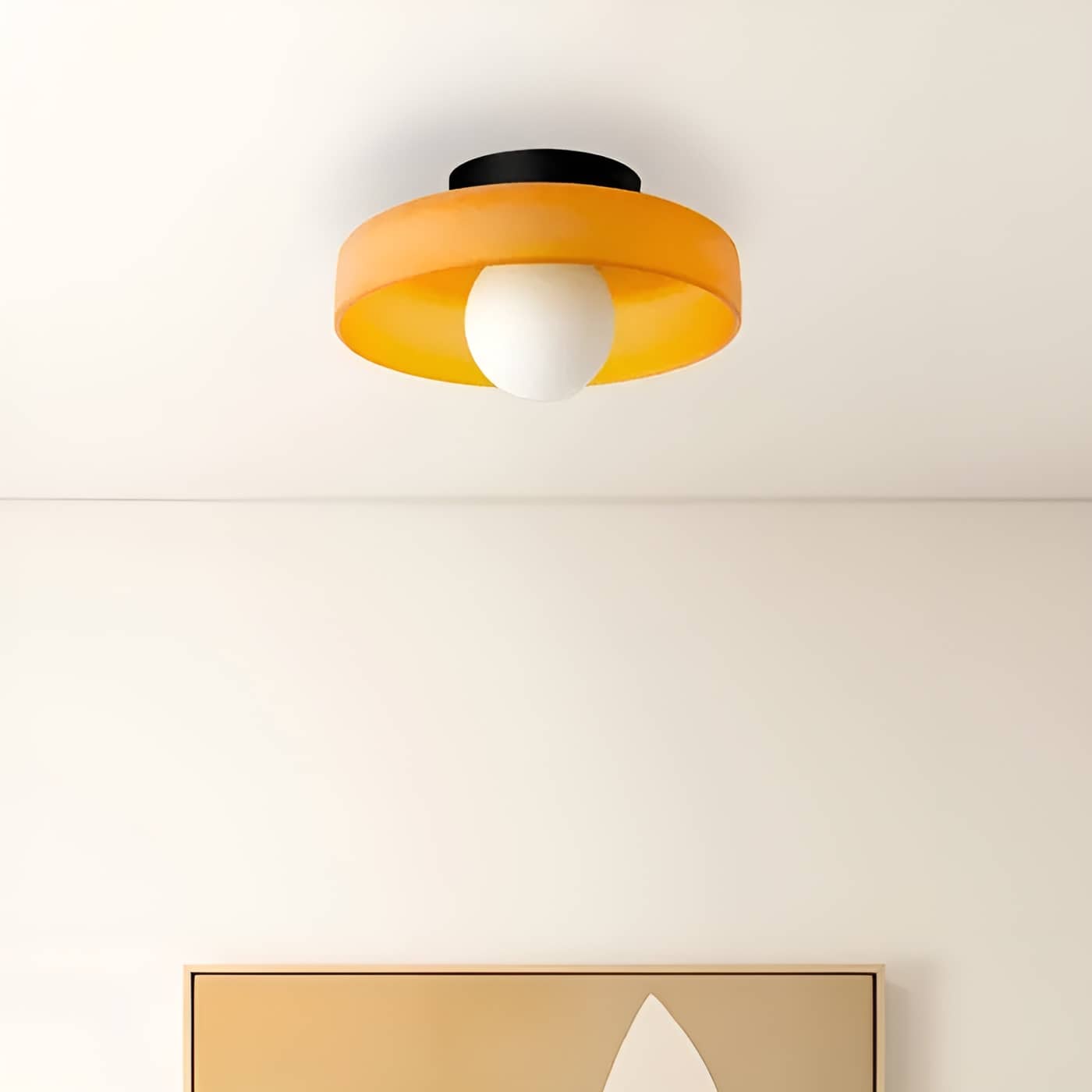 Morandi Decorative Round Glass Ceiling Light