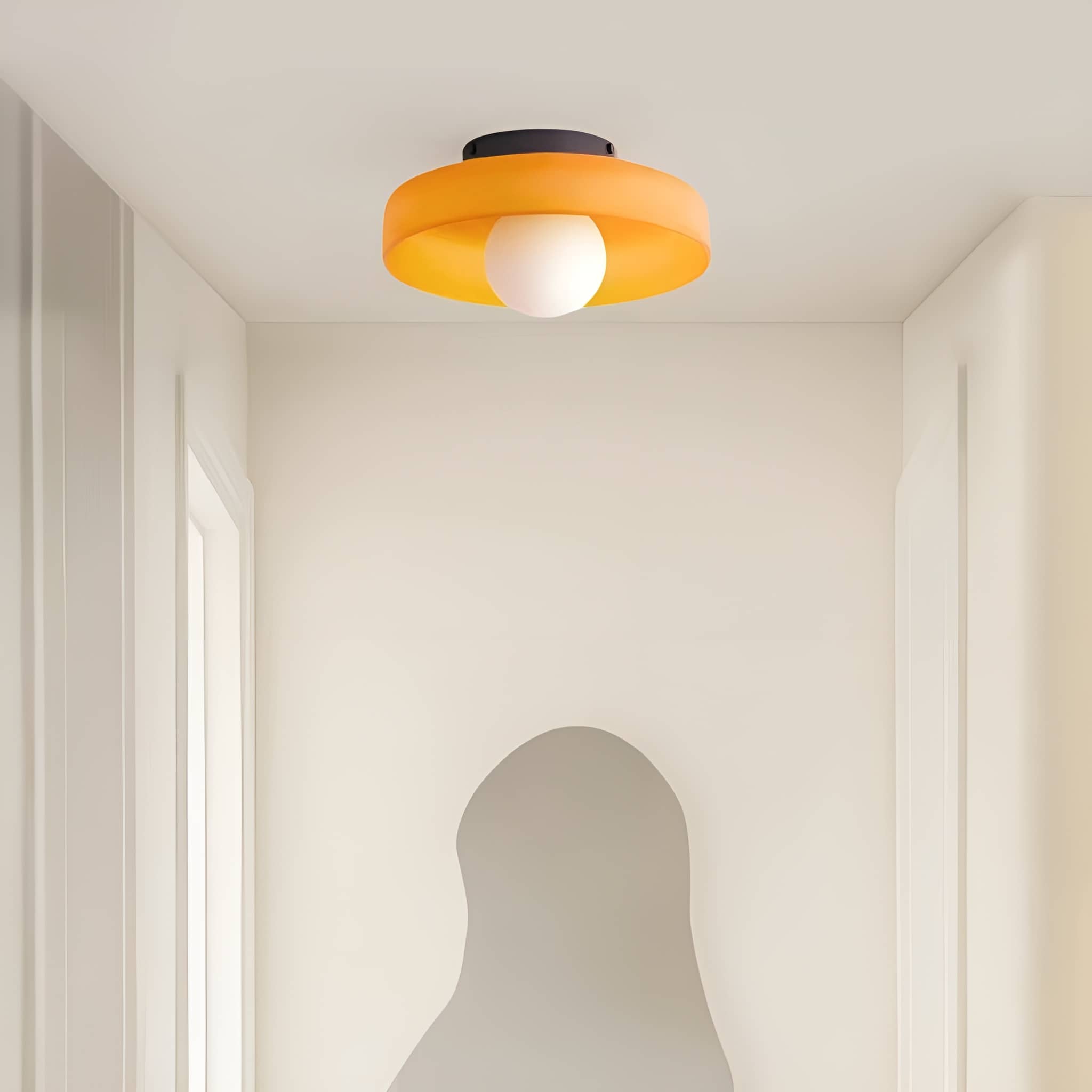 Morandi Decorative Round Glass Ceiling Light