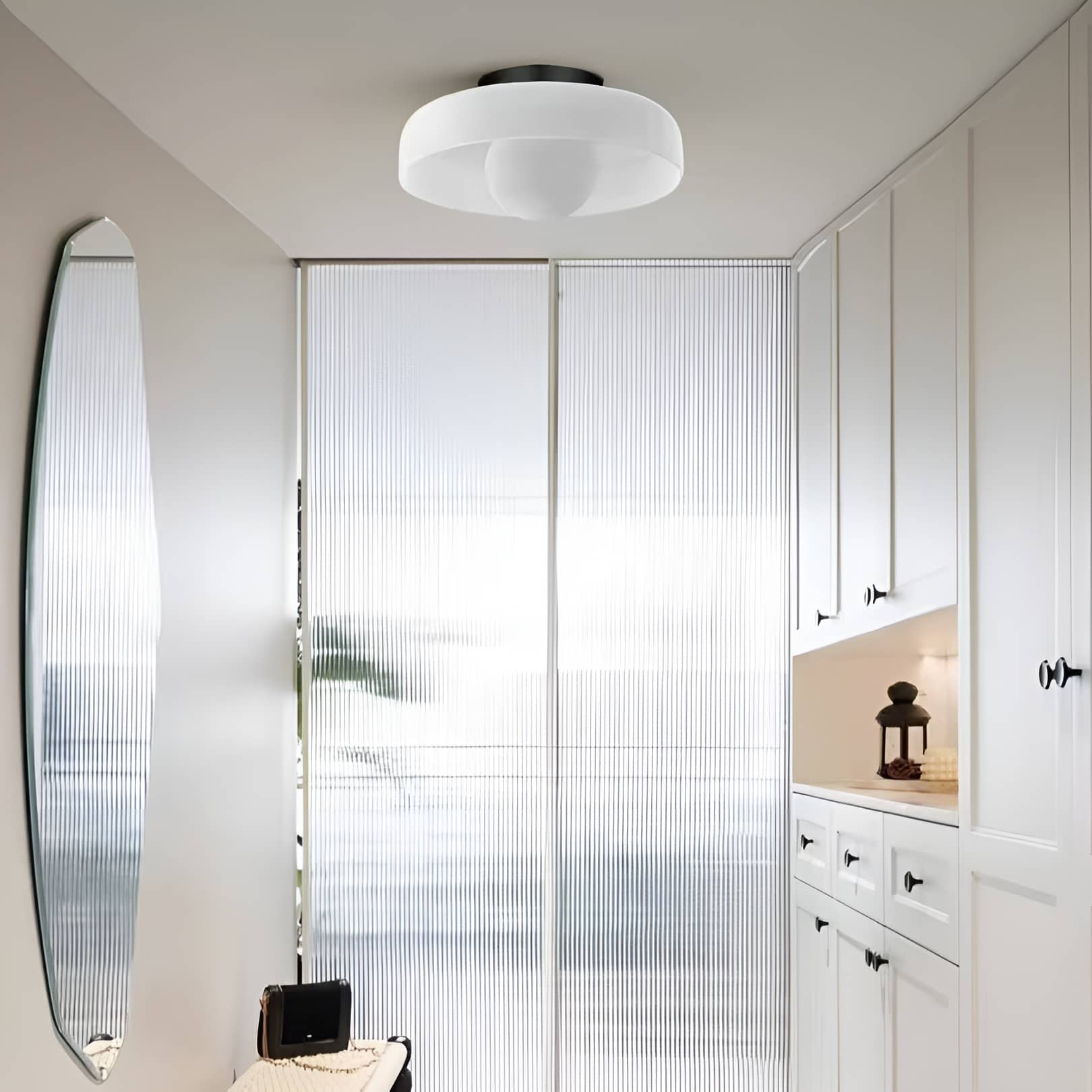 Morandi Decorative Round Glass Ceiling Light