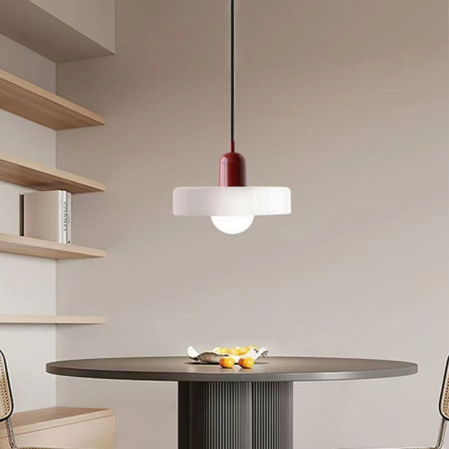 Morandi Glass Disc Pendant Light