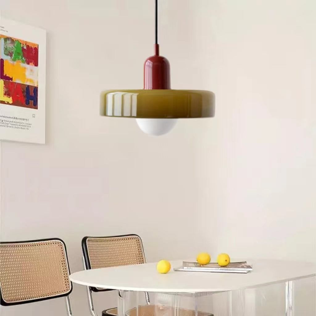 Morandi Glass Disc Pendant Light