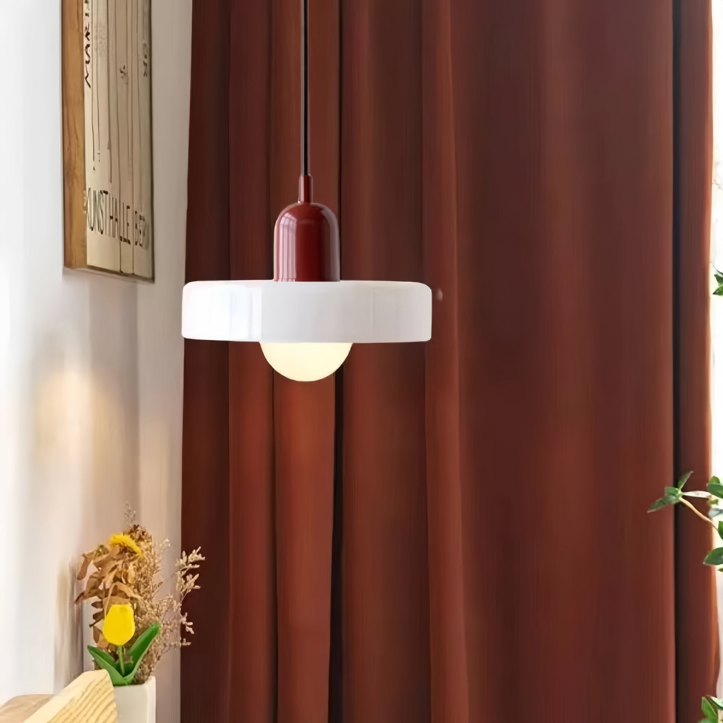 Morandi Glass Disc Pendant Light