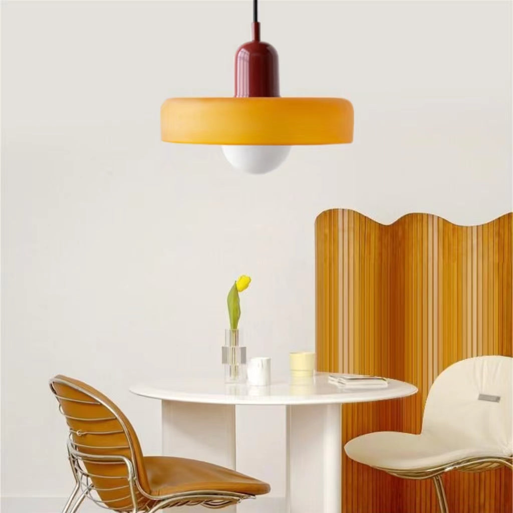 Morandi Glass Disc Pendant Light