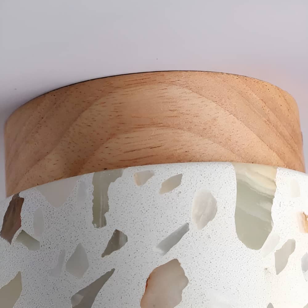 Natural Vintage Simple Round Ceiling Lamp