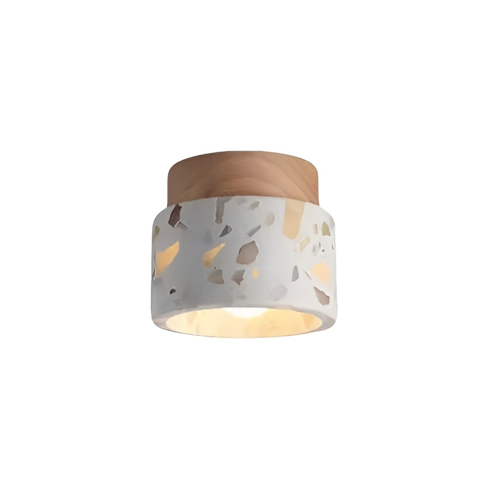 Natural Vintage Simple Round Ceiling Lamp