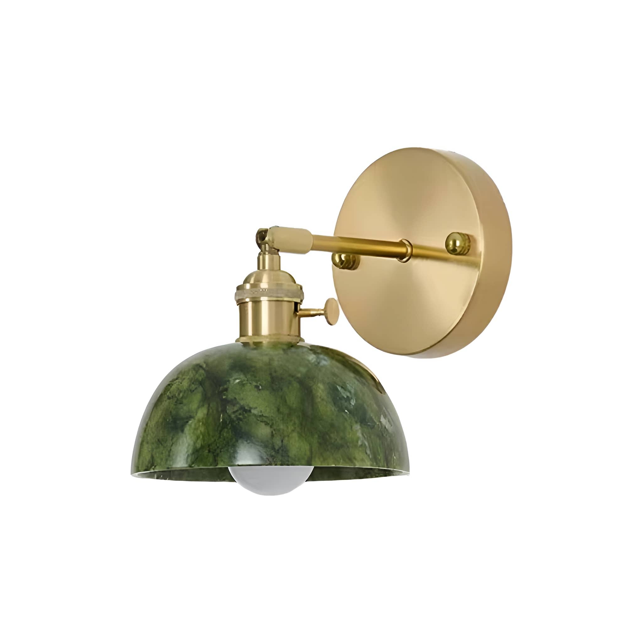 Natural Jade Vintage Dark Green Wall Light