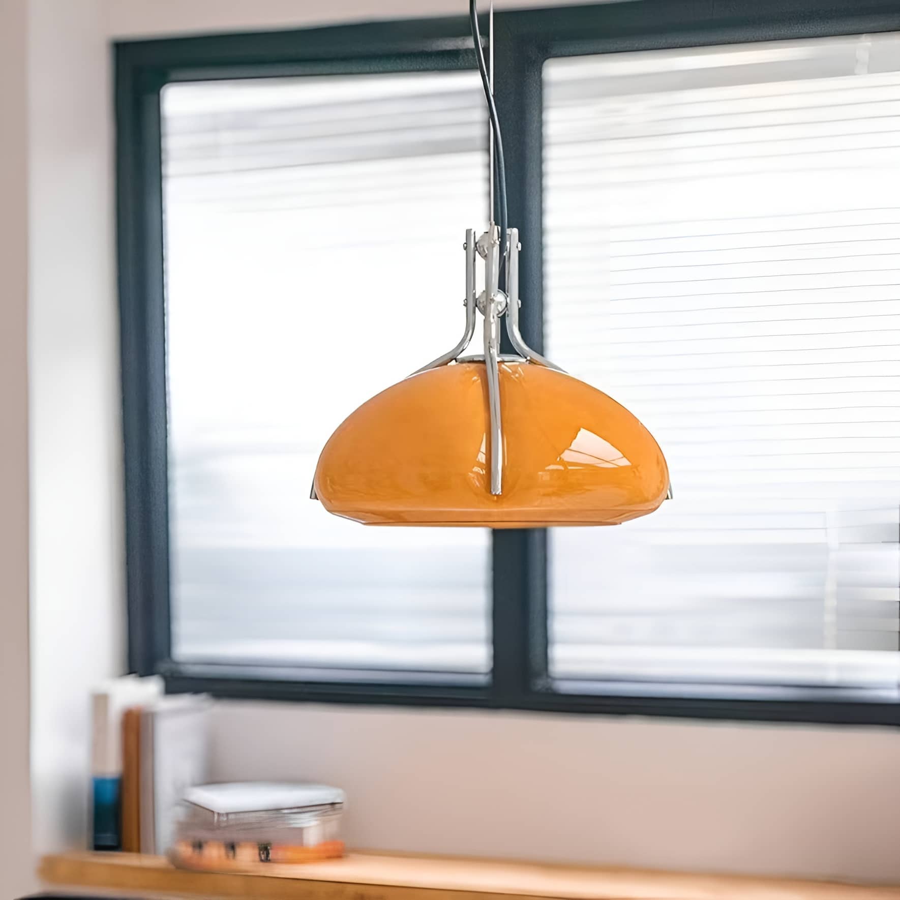 Nordic Bauhaus Pumpkin Glass Pendant Light