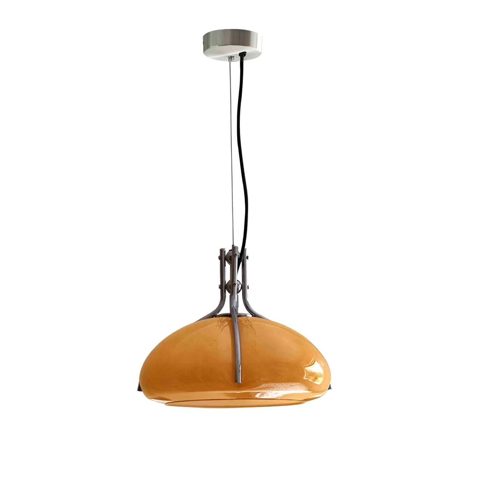 Nordic Bauhaus Pumpkin Glass Pendant Light