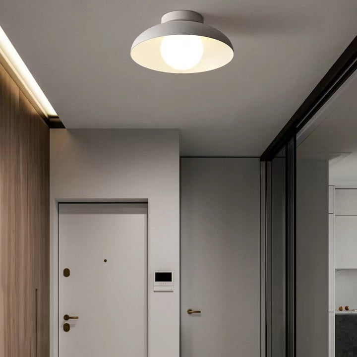 Nordic Minimalist Bowl Shape Iron Ceiling Light