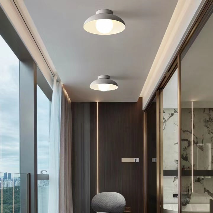 Nordic Minimalist Bowl Shape Iron Ceiling Light
