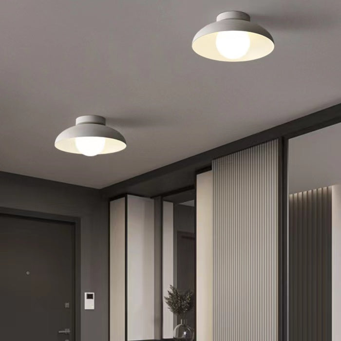 Nordic Minimalist Bowl Shape Iron Ceiling Light
