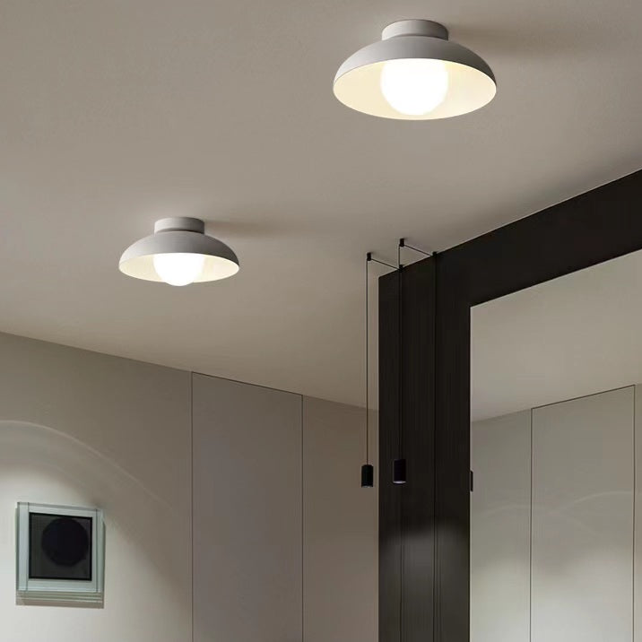 Nordic Minimalist Bowl Shape Iron Ceiling Light