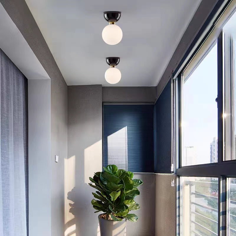 Nordic Modern Bauhaus Globe Ceiling Light