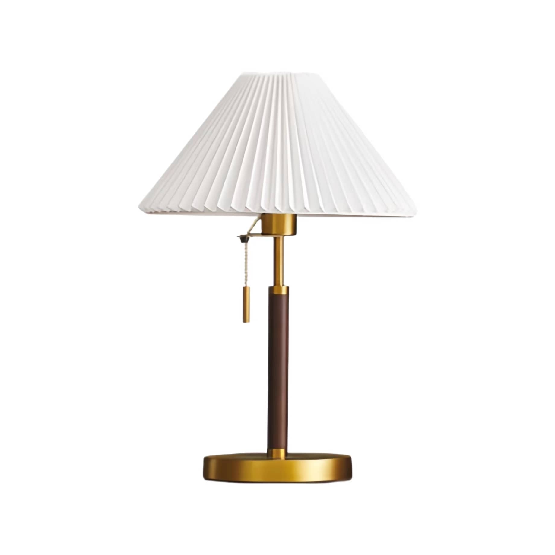 Retro Traditional Pleated Fabric Table Lamp