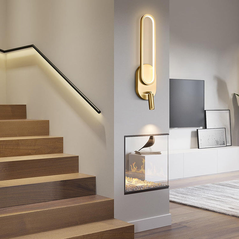 Nordic Style Minimalist Copper Wall Light