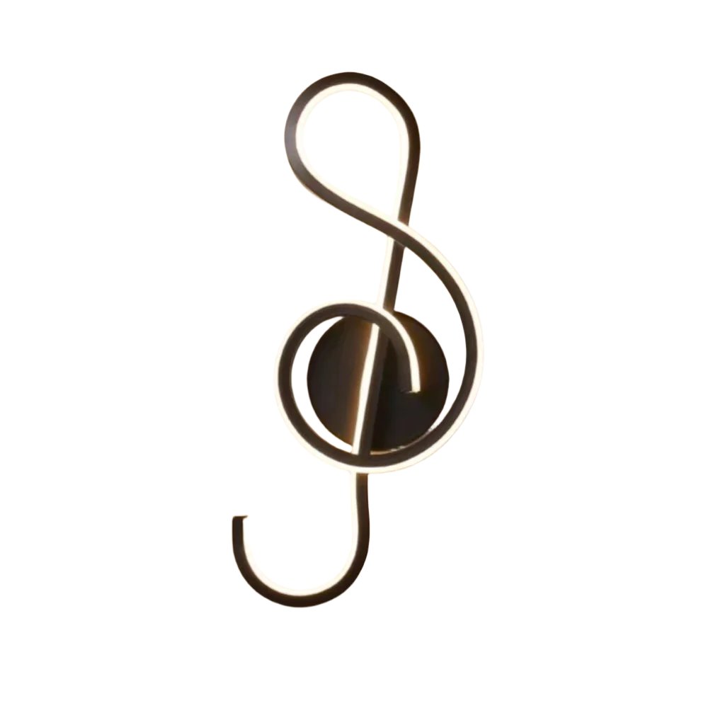 Nordic Creative Musical Note Wall Light