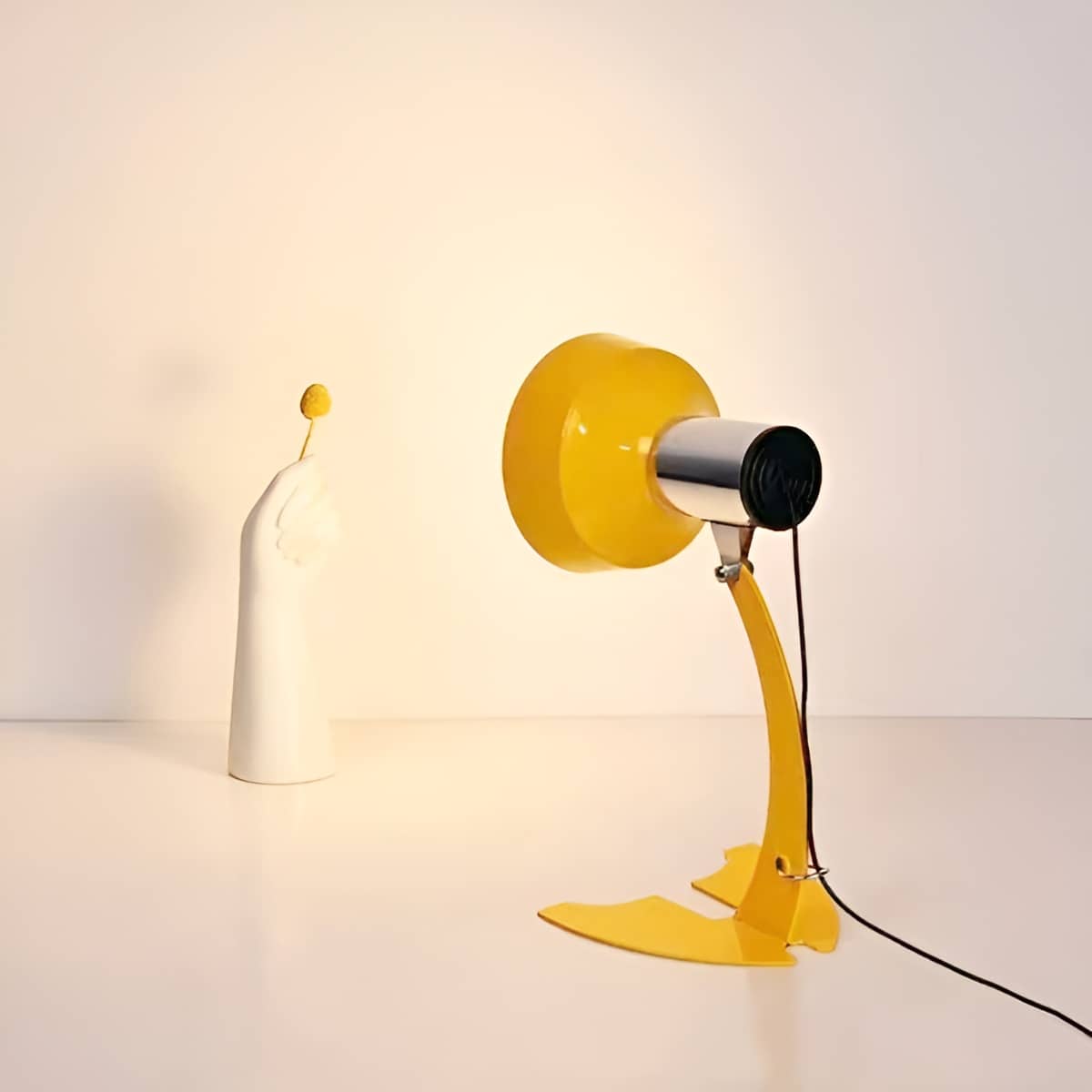 Industrial Fish Tail Arch Metal Table Lamp