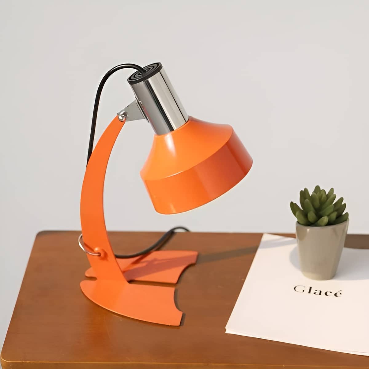 Industrial Fish Tail Arch Metal Table Lamp