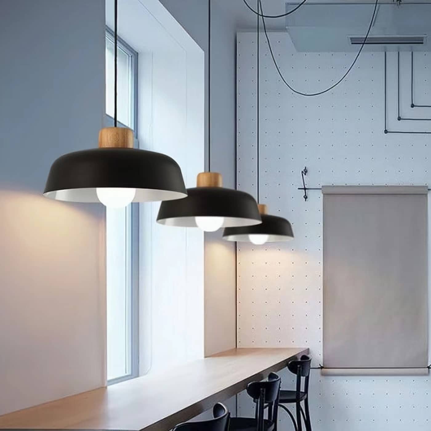 Nordic Macaron Bowl Shaped Pendant Light