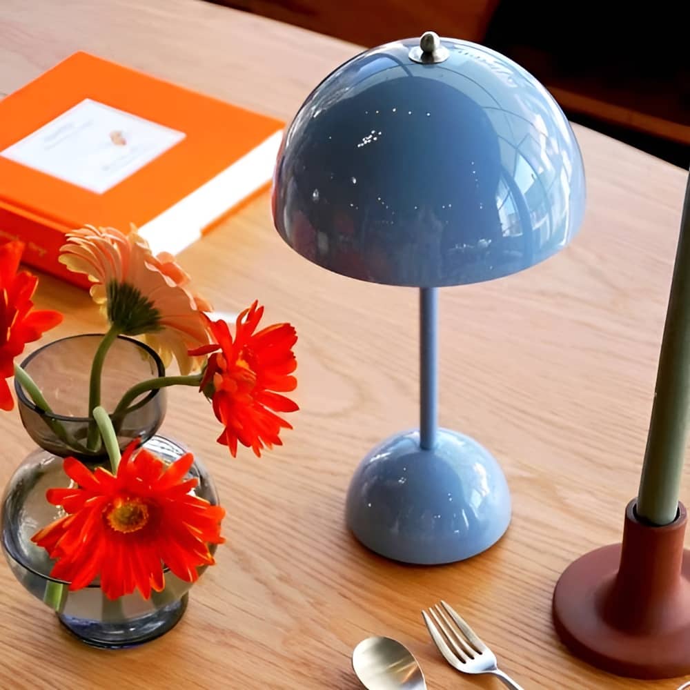 Scandinavian Minimalist Flowerpot Rechargeable Table Lamp