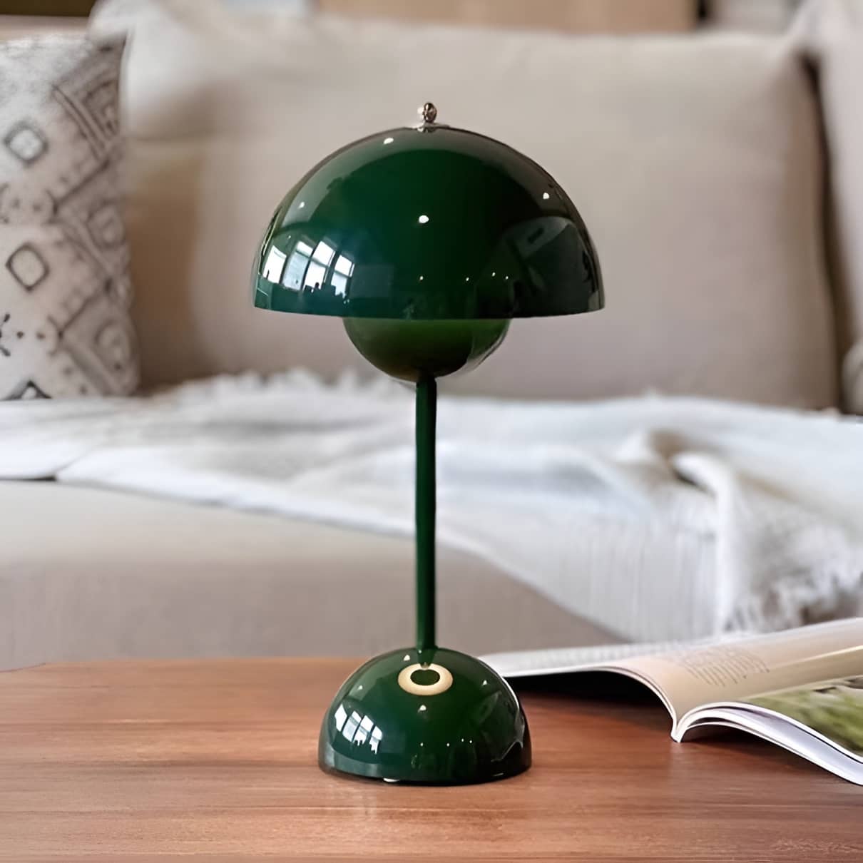 Scandinavian Minimalist Flowerpot Rechargeable Table Lamp