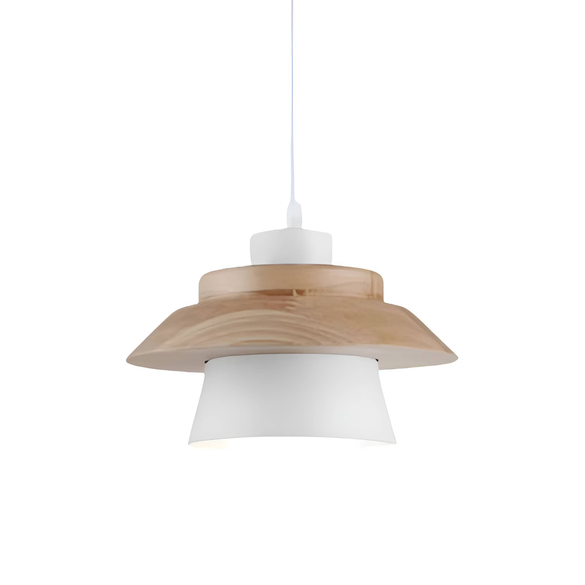 Rustic Macaron Geometric Wooden Pendant Light