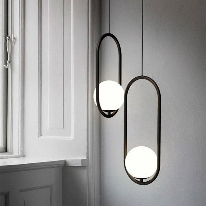 Nordic Mila Glass Globe Pendant Light