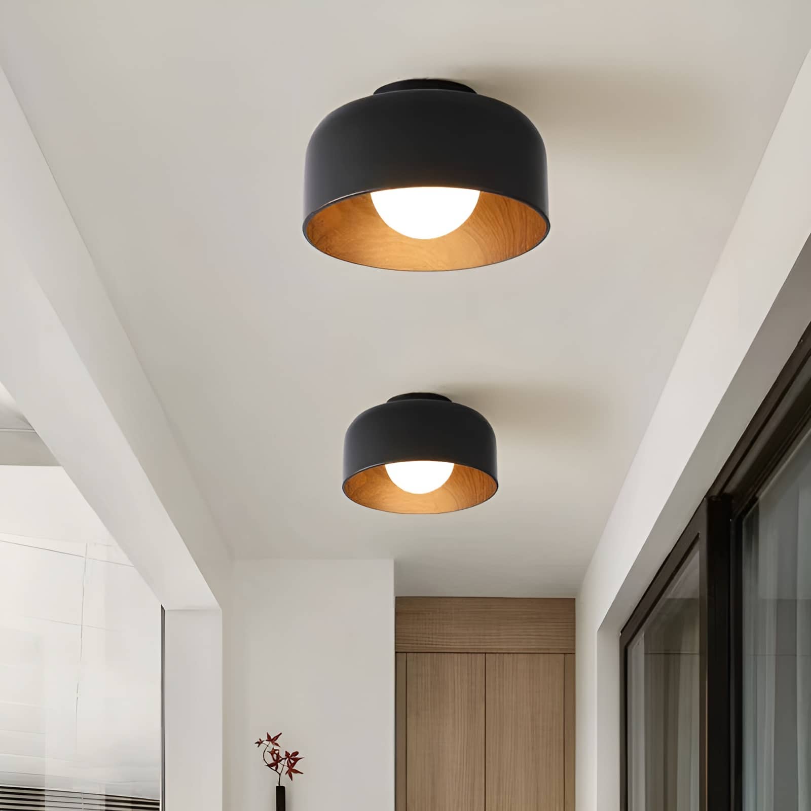 Nordic Minimalist Bowl Shaped Ceiling Light
