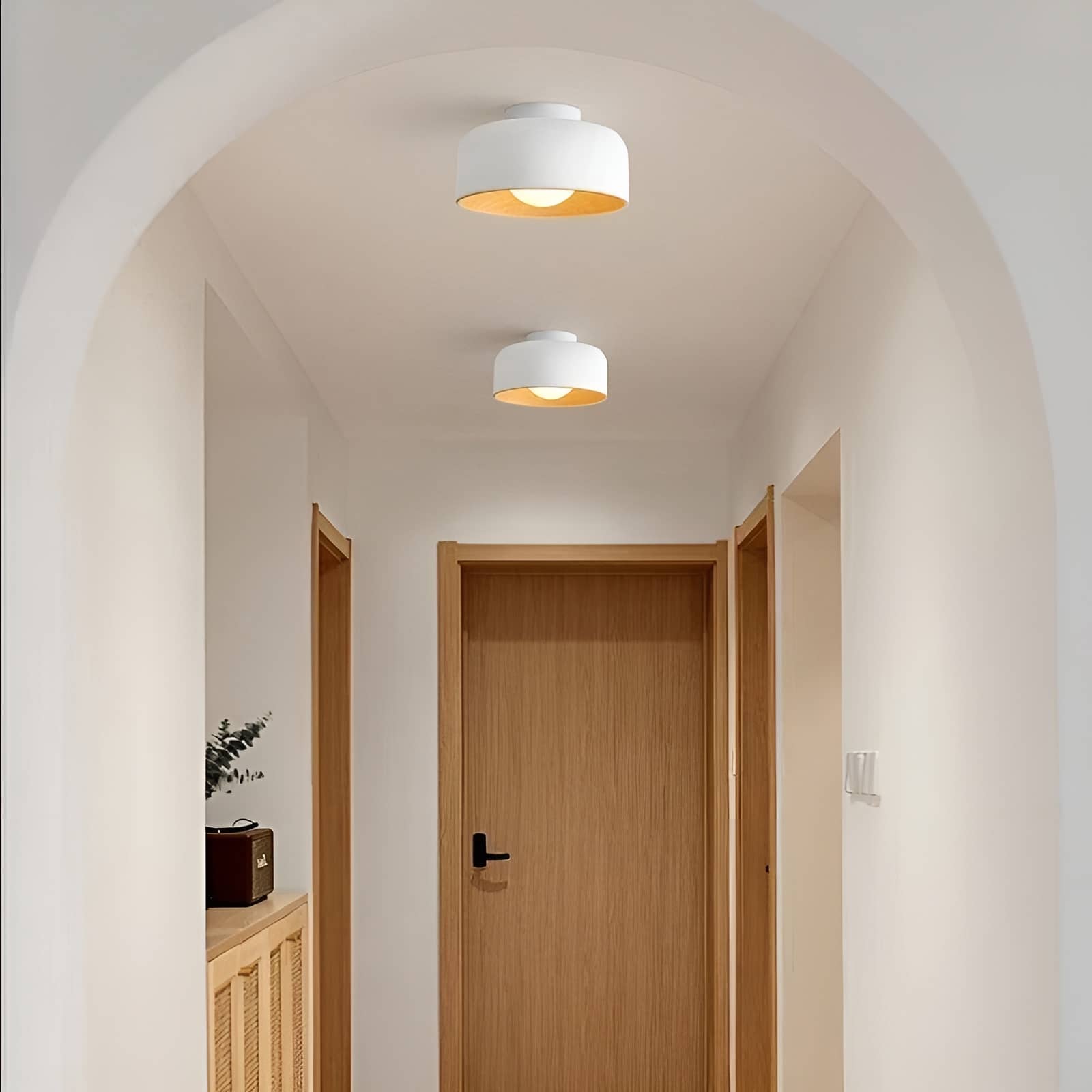 Nordic Minimalist Bowl Shaped Ceiling Light