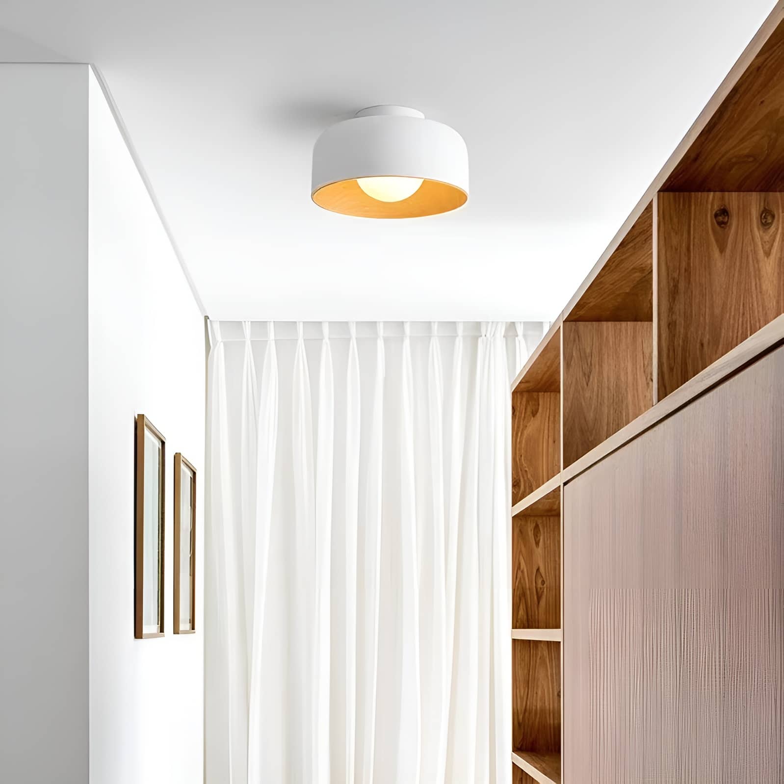 Nordic Minimalist Bowl Shaped Ceiling Light