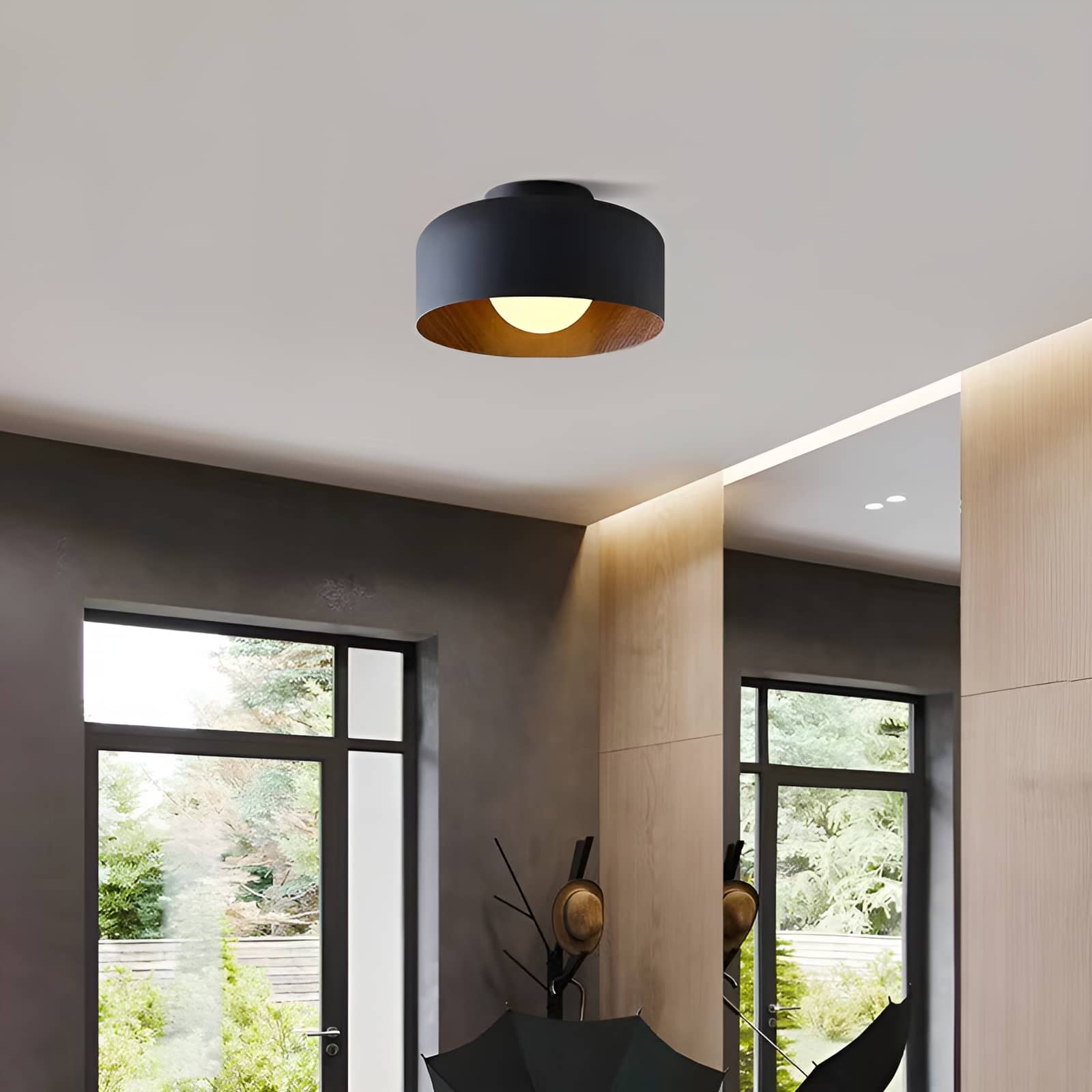 Nordic Minimalist Bowl Shaped Ceiling Light