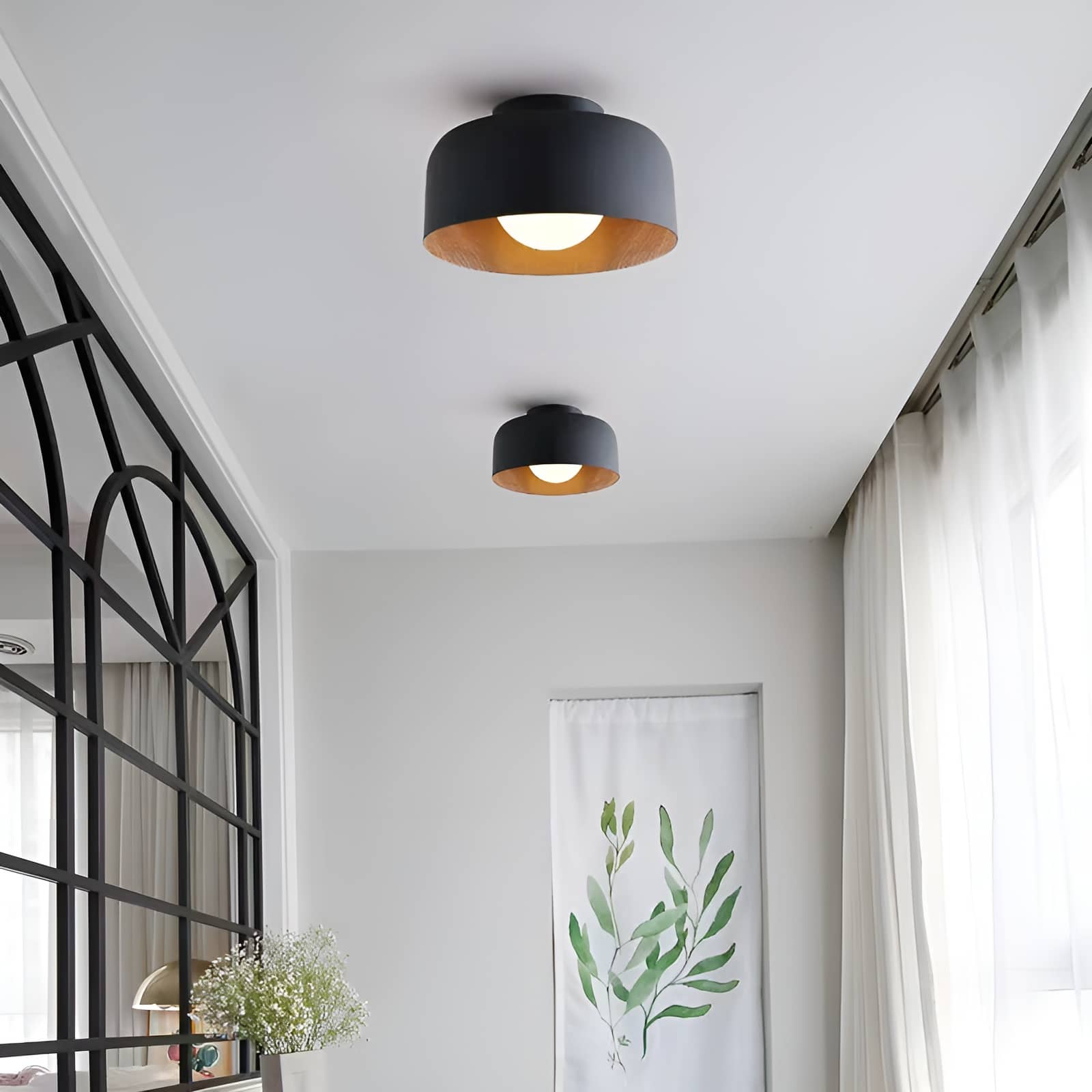 Nordic Minimalist Bowl Shaped Ceiling Light