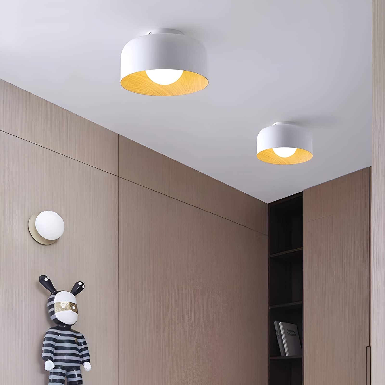 Nordic Minimalist Bowl Shaped Ceiling Light
