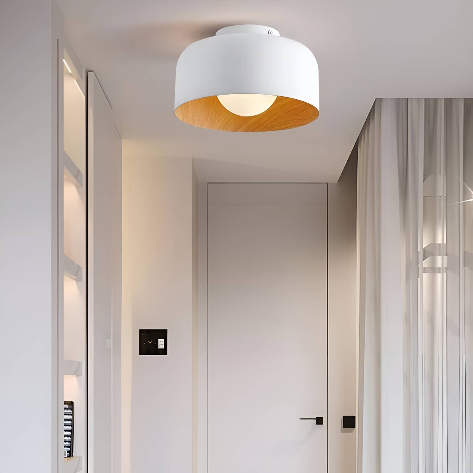 Nordic Minimalist Bowl Shaped Ceiling Light
