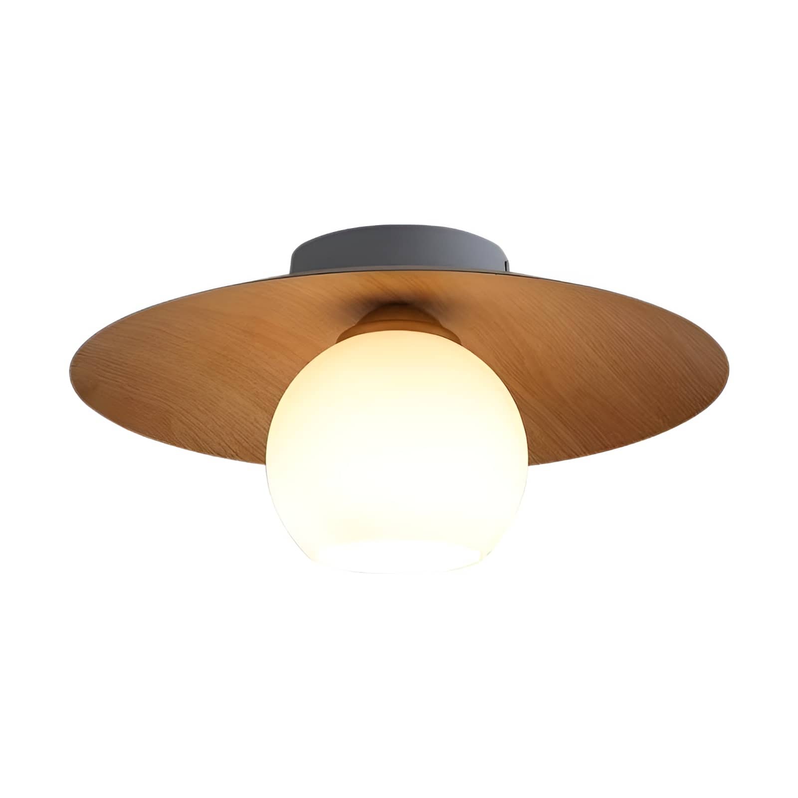 Japanese Style Disc Sphere Ceiling Light