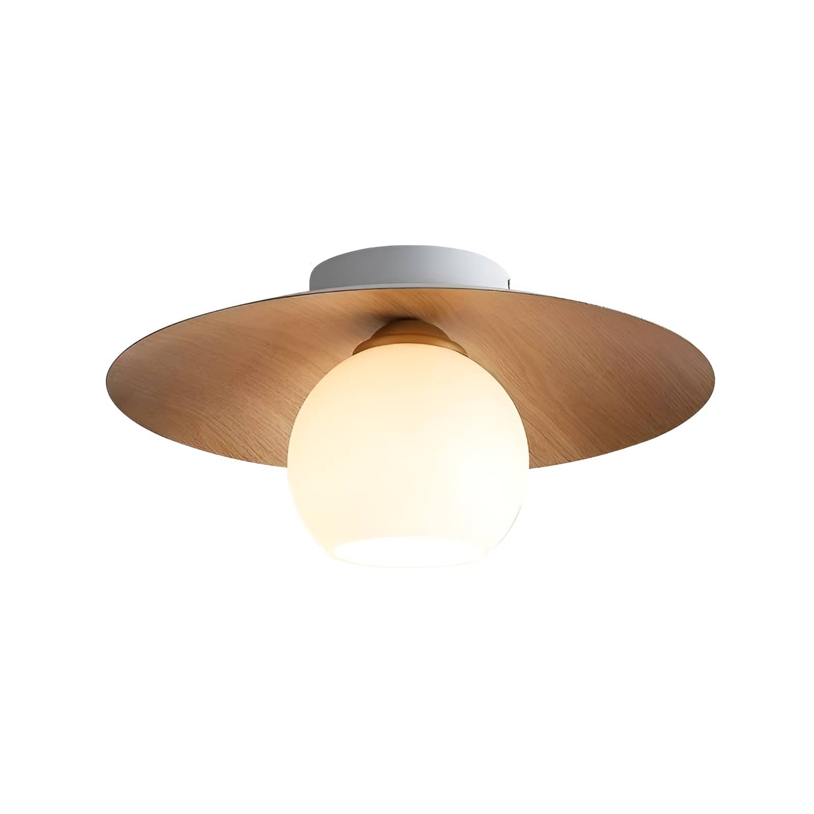 Japanese Style Disc Sphere Ceiling Light