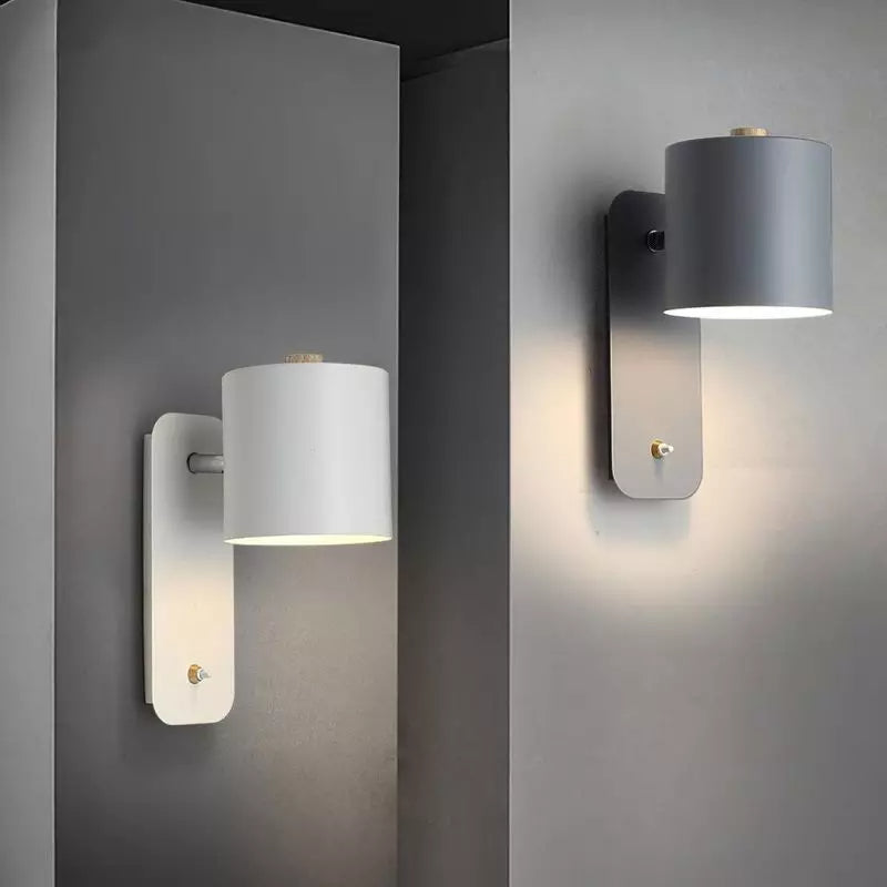 Nordic Minimalist Rotatable Cylinder Wall Light