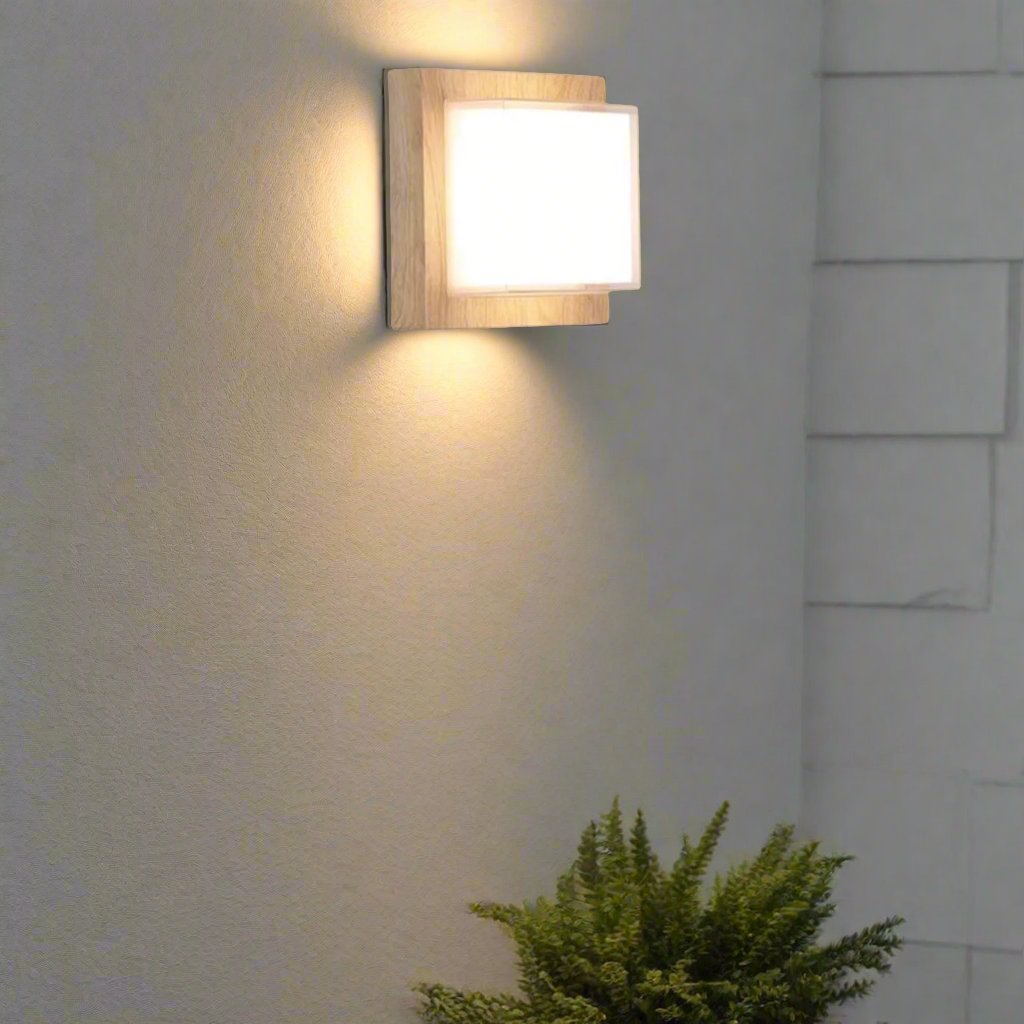 Nordic Minimalist Waterproof Square Wall Light