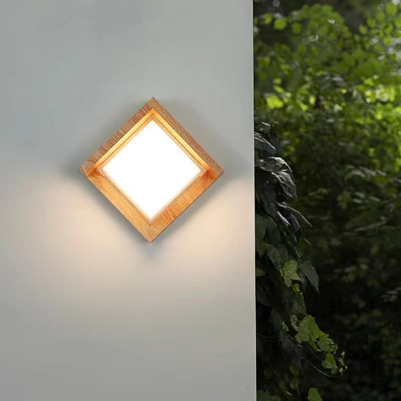 Nordic Minimalist Waterproof Square Wall Light
