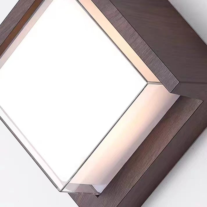 Nordic Minimalist Waterproof Square Wall Light