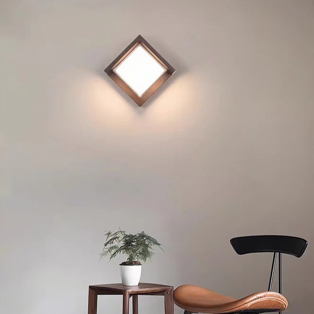 Nordic Minimalist Waterproof Square Wall Light
