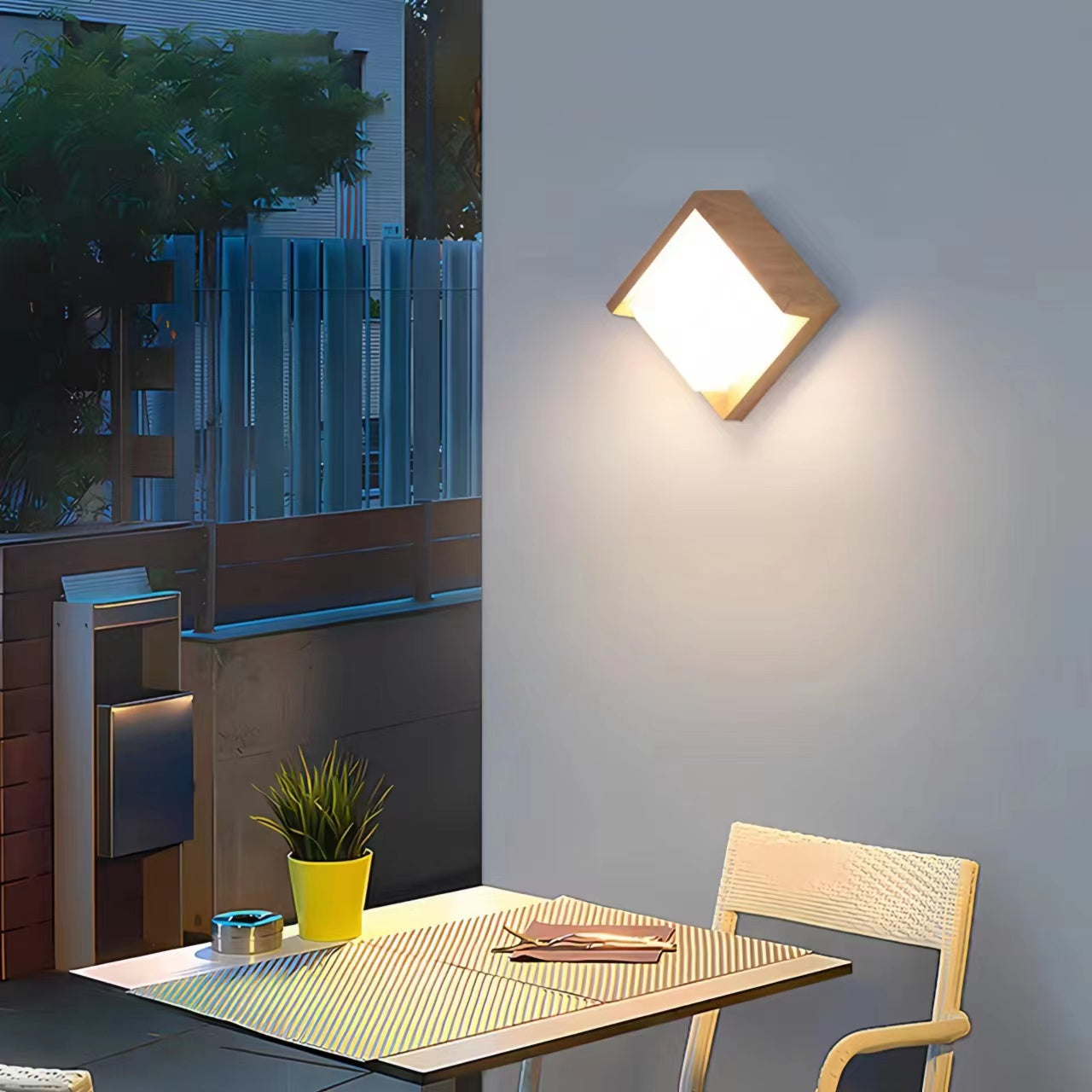 Nordic Minimalist Waterproof Square Wall Light