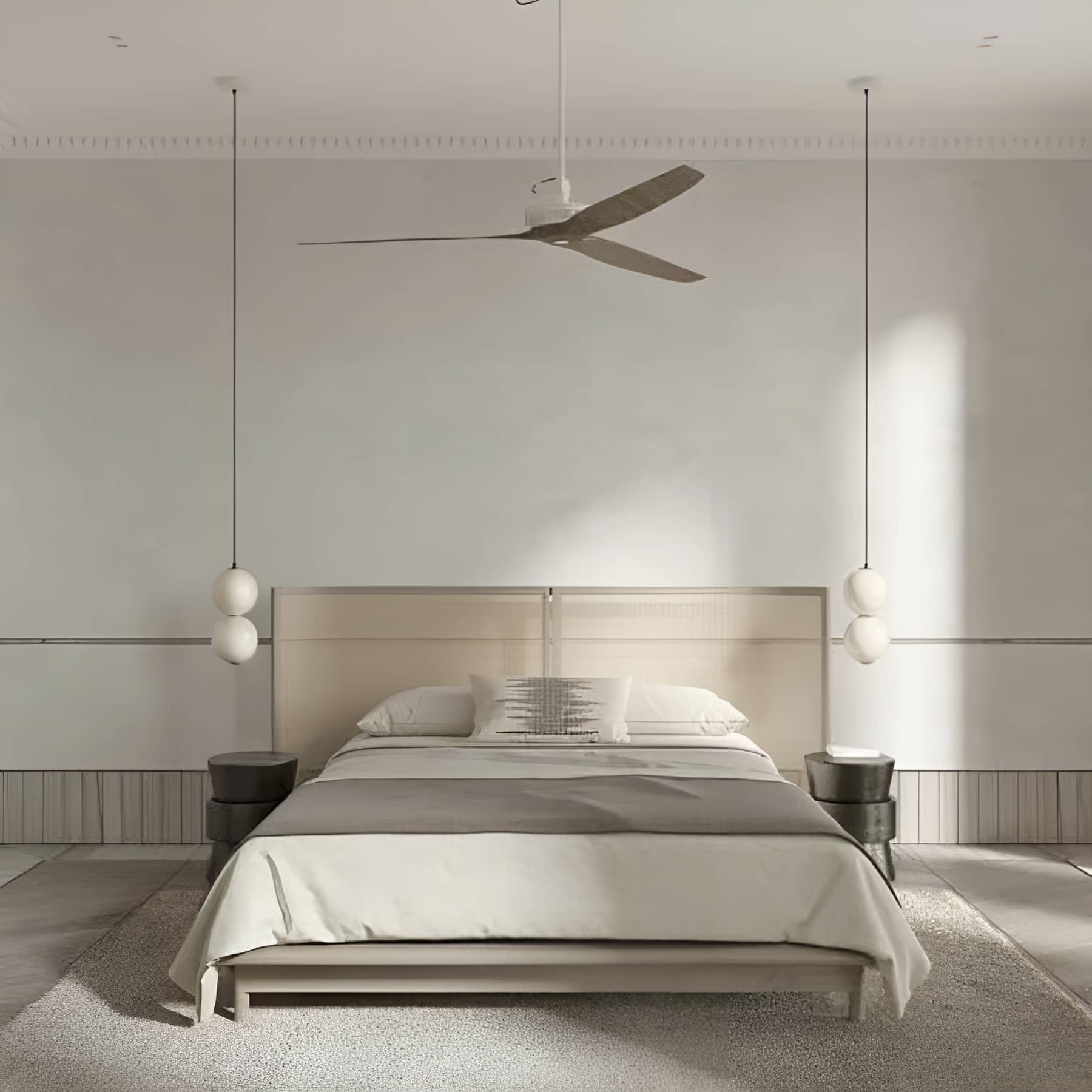 Nordic White Pearl Glass Pendant Light