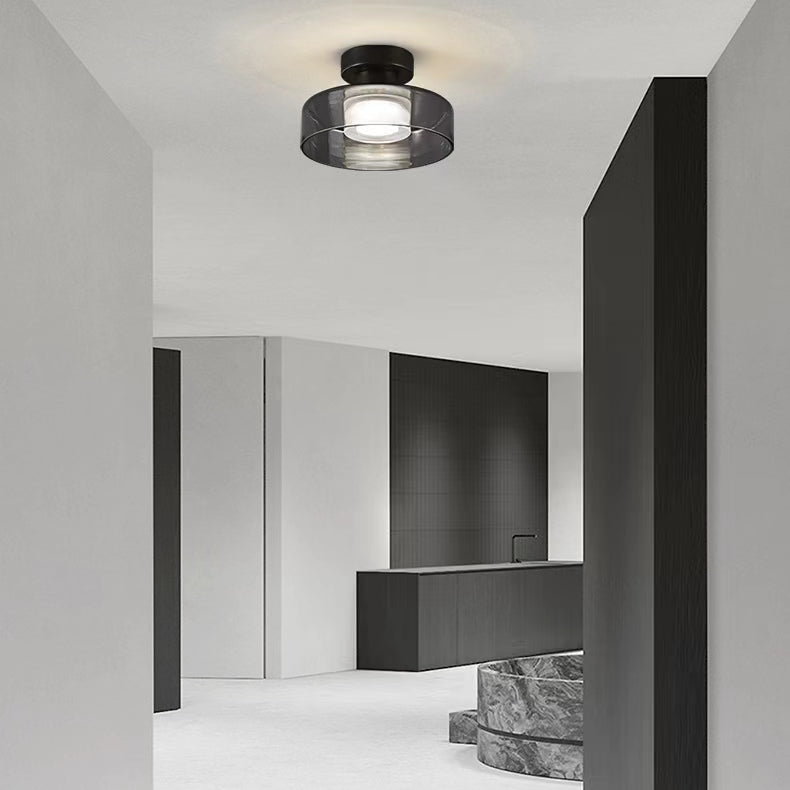 Nordic Modern Disc Glass Ceiling Light