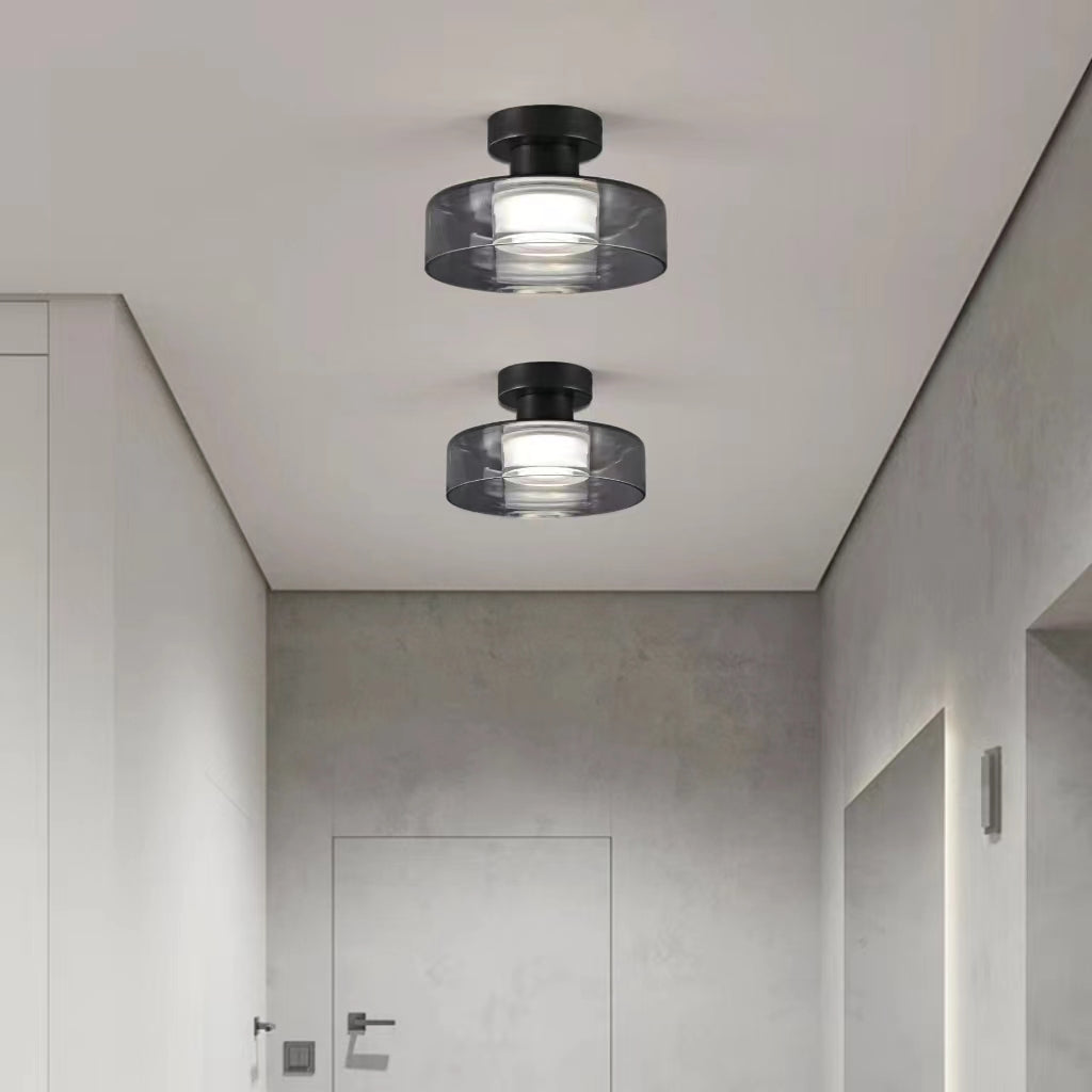 Nordic Modern Disc Glass Ceiling Light