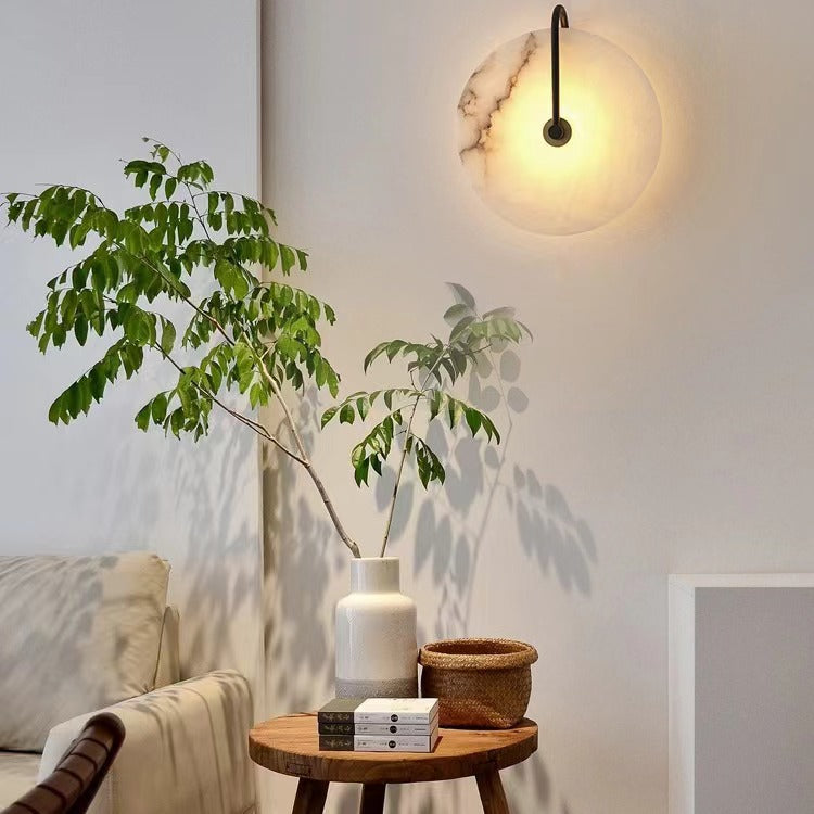 Nordic Modern Natural Marble Wall Light