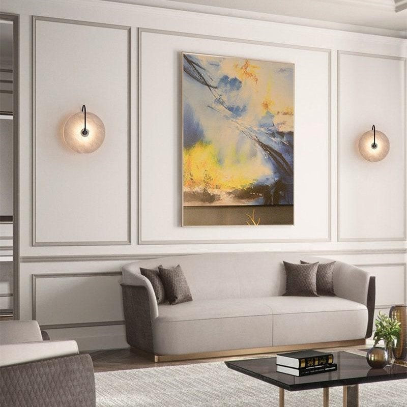 Nordic Modern Natural Marble Wall Light