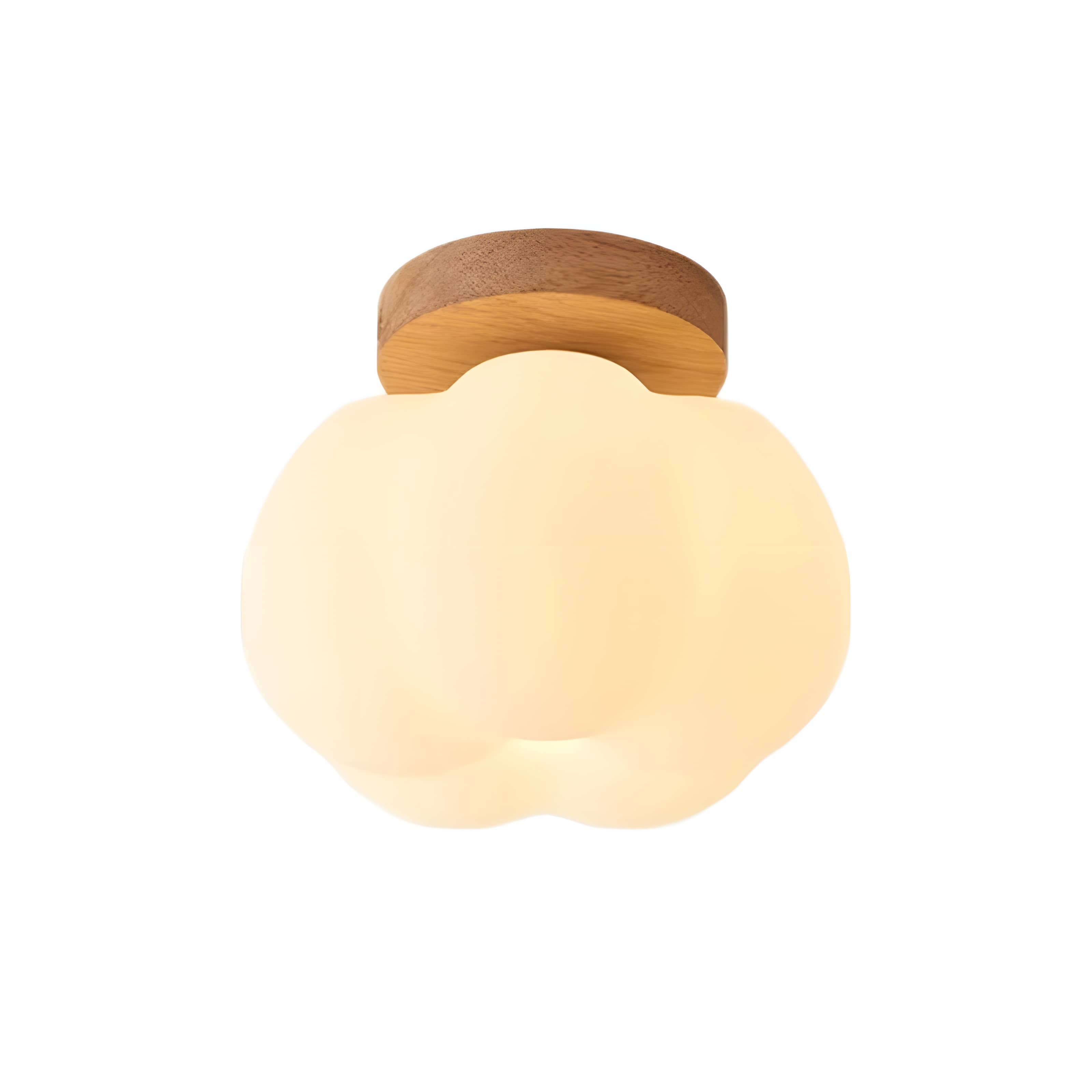Nordic White Crown Cloud Ceiling Light