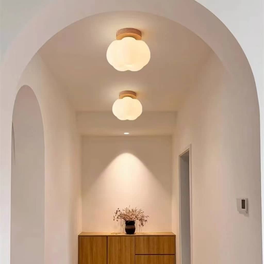 Nordic White Crown Cloud Ceiling Light