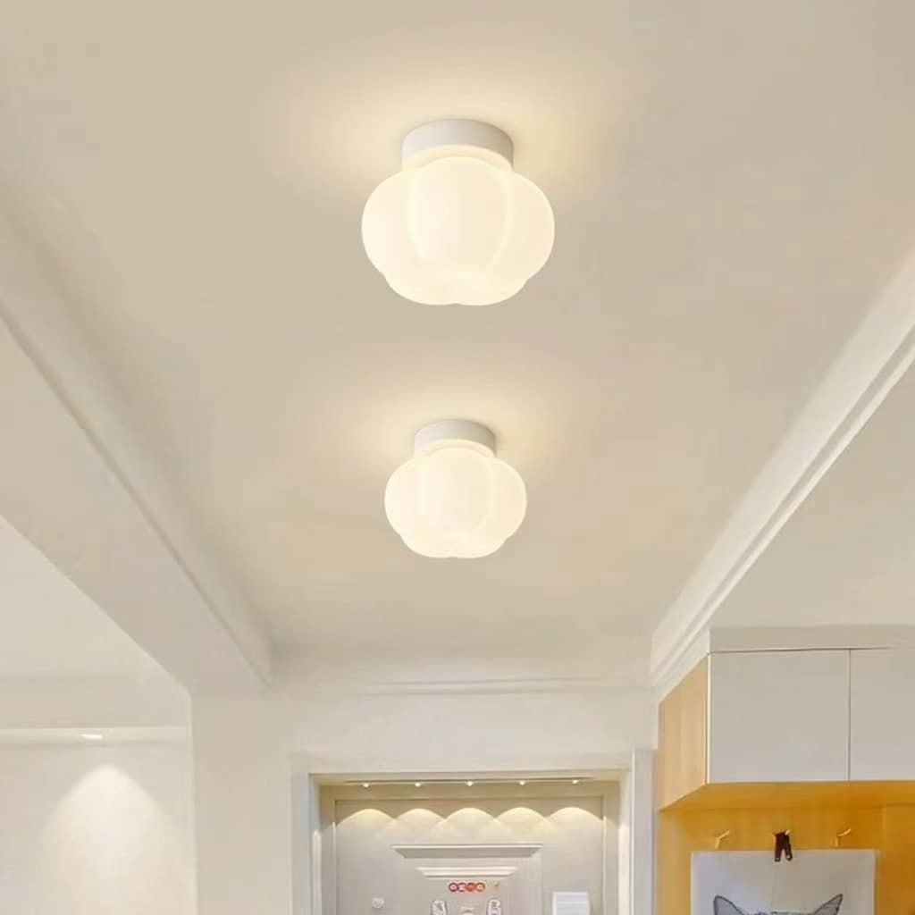 Nordic White Crown Cloud Ceiling Light